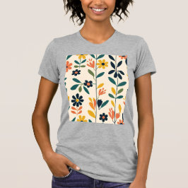 スカンジナビアの花の調和 Tシャツ