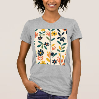 スカンジナビアの花の調和 Tシャツ