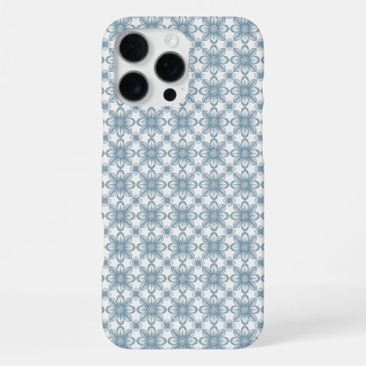 スカンジナビアの花柄 iPhoneケース (裏面)