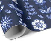 スカンジナビアの花蝶ラッピング紙 ラッピングペーパー (ロールコーナー)