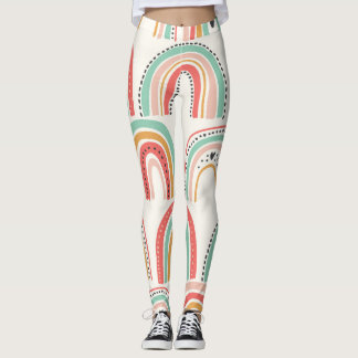 スカンジナビアの虹：うぶな人アートパターン。 レギンス