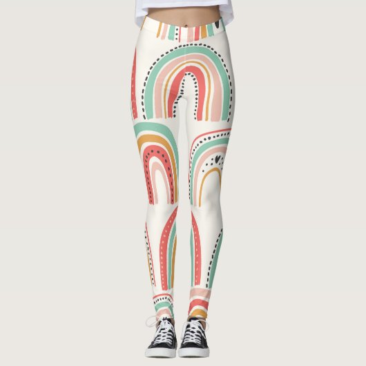 スカンジナビアの虹：うぶな人アートパターン。 レギンス (正面)