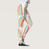 スカンジナビアの虹：うぶな人アートパターン。 レギンス (右)