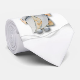 スカンジナビアの親指アップ格言と雪漂流 ネクタイ