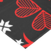 スカンジナビアの赤いクリスマスの鹿 テーブルクロス (アングル)