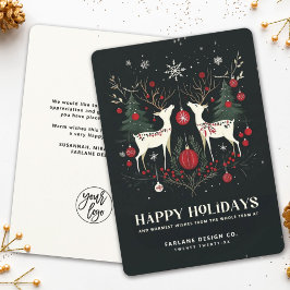 スカンジナビアの陽気で暖かいクリスマスビジネス シーズンカード