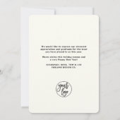 スカンジナビアの陽気で暖かいクリスマスビジネス シーズンカード (裏面)