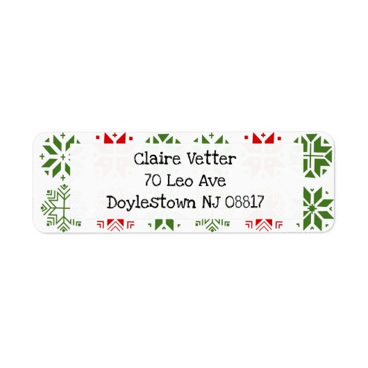 スカンジナビアの雪 ラベル (正面)