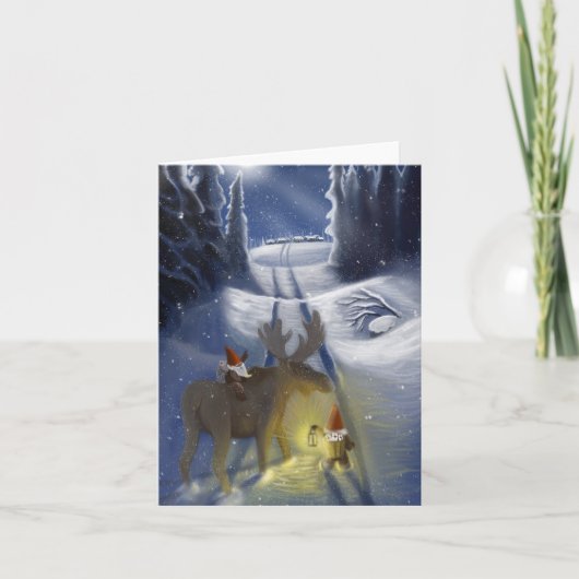 スカンジナビアの風景のニッセマン シーズンカード (正面)