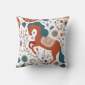 スカンジナビアの馬かわいい クッション (裏面)