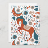 スカンジナビアの馬かわいい シーズンカード (正面/裏面)