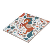 スカンジナビアの馬かわいい タイル (側面)