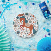 スカンジナビアの馬かわいい ペーパープレート (パーティー)