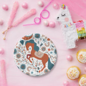 スカンジナビアの馬かわいい ペーパープレート (パーティー)