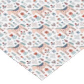 スカンジナビアの馬の民芸パターン テーブルクロス (アングル)