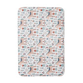 スカンジナビアの馬の民芸パターン バスマット (正面縦)