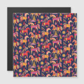 スカンジナビアの馬：装飾シームレスデザイン (正面/裏面)