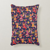 スカンジナビアの馬：装飾シームレスデザイン アクセントクッション (正面(垂直))