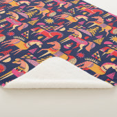 スカンジナビアの馬：装飾シームレスデザイン シェルパブランケット (3/4)