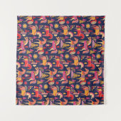 スカンジナビアの馬：装飾シームレスデザイン タペストリー (正面(横))