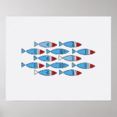 スカンジナビアの魚 – ウォールアートホームデコール ポスター (正面)