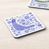 スカンジナビアの鳥の青と白 コースター (左側)