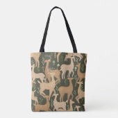 スカンジナビアの鹿林壁紙 トートバッグ (裏面)