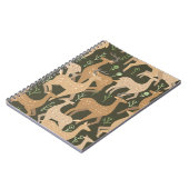 スカンジナビアの鹿林壁紙 ノートブック (左側)