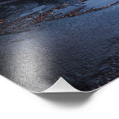 スカンジナビアのFozen風光明媚な川の写真プリント フォトプリント (角)