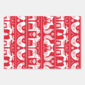 スカンジナビアアニマルプリント包装紙シート ラッピングペーパーシート (正面2)