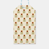 スカンジナビアインスパイアオレンジ花柄 ギフトタグ (裏面)