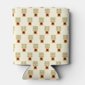 スカンジナビアインスパイアオレンジ花柄 缶クーラー (裏面)