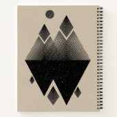 スカンジナビアインスパイアトライアングルデザイン ノートブック (裏面)