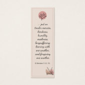 スカンジナビアエレガントフローラ聖句ブックマーク (正面)