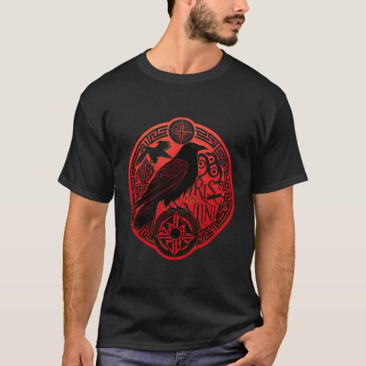 スカンジナビアオディンラヴェンス Tシャツ (正面)