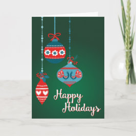 スカンジナビアオーナメントハッピーホリデイズ シーズンカード