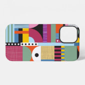 スカンジナビアカラフルパターン iPhoneケース (裏面横)