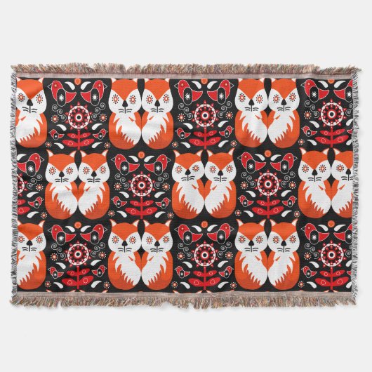 スカンジナビアキツネフォーク スローブランケット (正面)