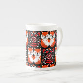 スカンジナビアキツネフォーク ボーンチャイナマグカップ (正面右)