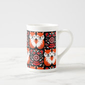 スカンジナビアキツネフォーク ボーンチャイナマグカップ (右)