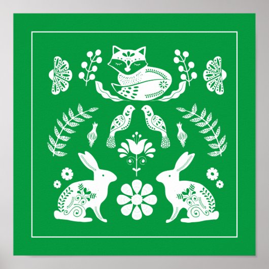 スカンジナビアキツネフラワーガーデン ポスター (正面)