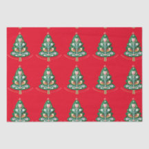 スカンジナビアクリスマスツリーフォークアート