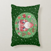 スカンジナビアサンタクロスグリーン アクセントクッション (正面(垂直))