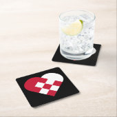 スカンジナビアジュレハート スクエアペーパーコースター (インサイチュ)