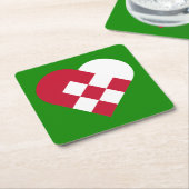 スカンジナビアジュレハート スクエアペーパーコースター (アングル)