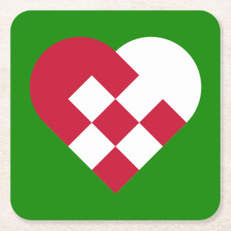 スカンジナビアジュレハート スクエアペーパーコースター