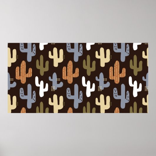 スカンジナビアスタイルのシームレスな背景パターン ポスター (正面)