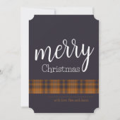 スカンジナビアスタイルのタータン シーズンカード (正面)