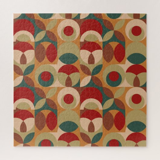 スカンジナビアスタイルジオメトリミニマルアートワーク ジグソーパズル (縦)