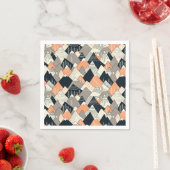 スカンジナビアスタイルマウンテンパターン スタンダードカクテルナプキン (インサイチュ)